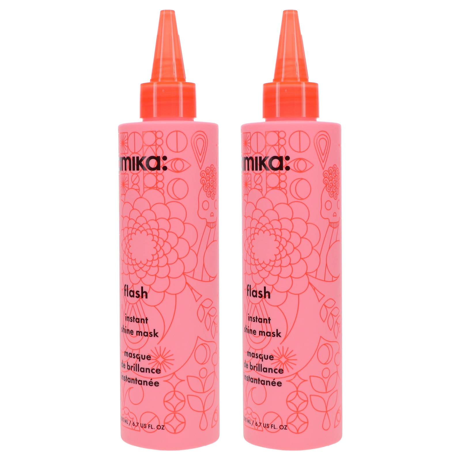 Amika Flash Instant Shine Mask 6.7 oz 2 Pack