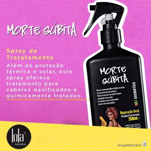 “Sudden Death” Morte Subita Total Repair Spray 250ml Lola Cosmetics
