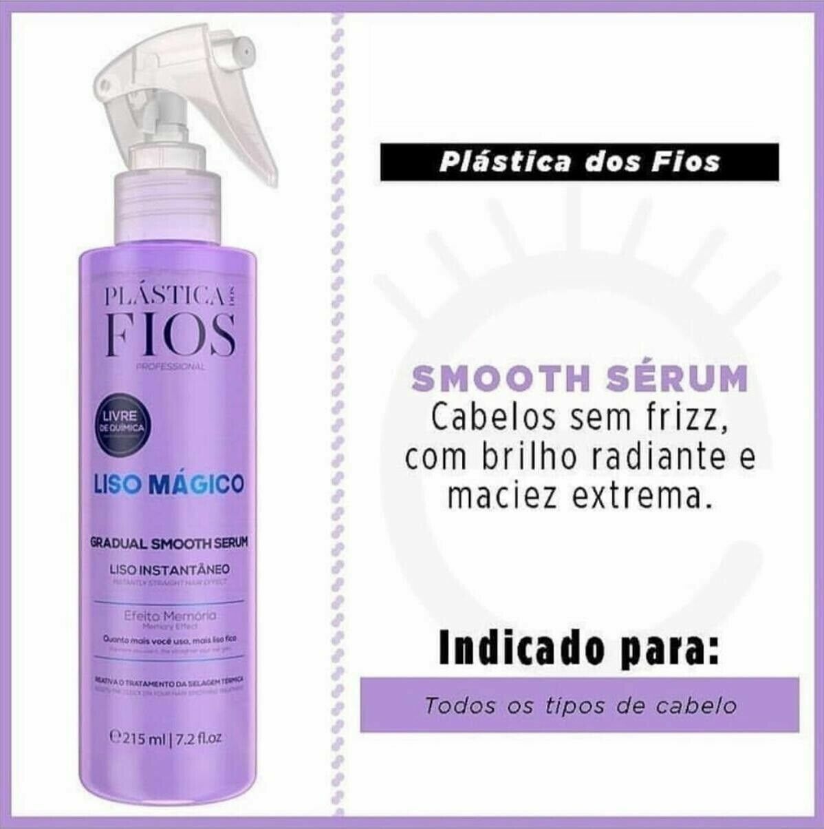 Cadiveu Plastica Dos Fios Liso Mágico 215ml/7.27 fl.oz Gradual Smooth Serum
