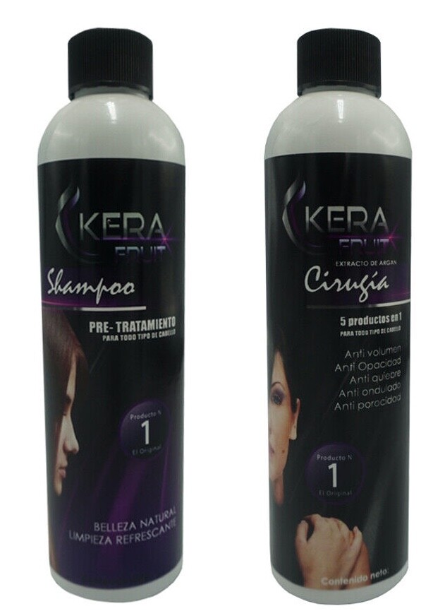 Cirugia Capilar Kerafruit Fuerte alisa keratina profesional USA 8oz (240 ml) new