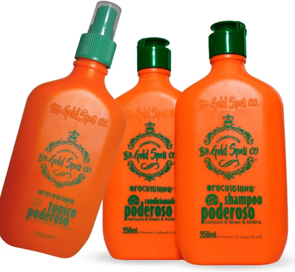 Kit Gold Spell: Shampoo + Conditioner + Powerful Tonic + Intensive Mask /4x250ml