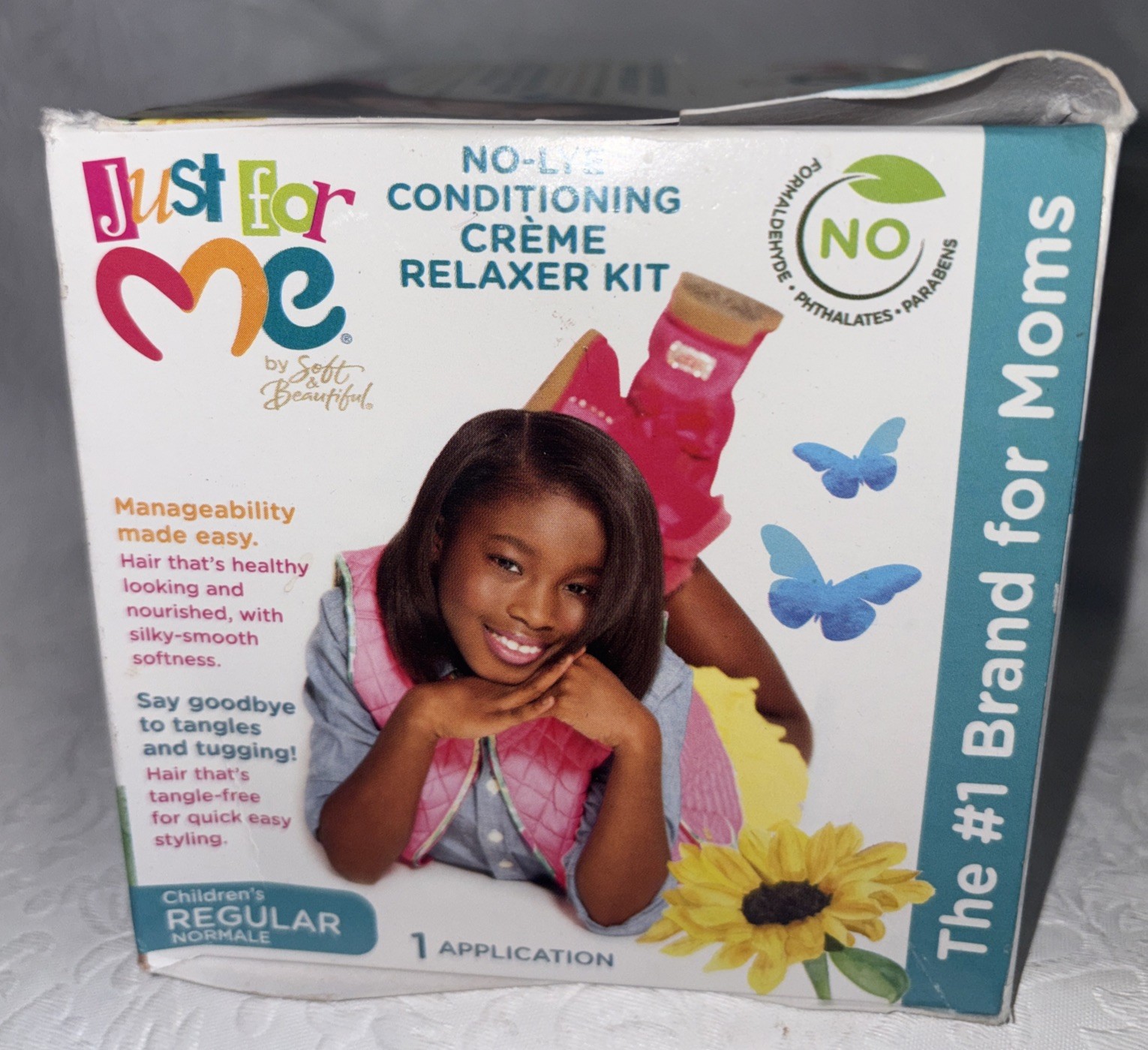 Just For Me No-Lye Conditioning Creme Relaxer Kit Children’s Regular