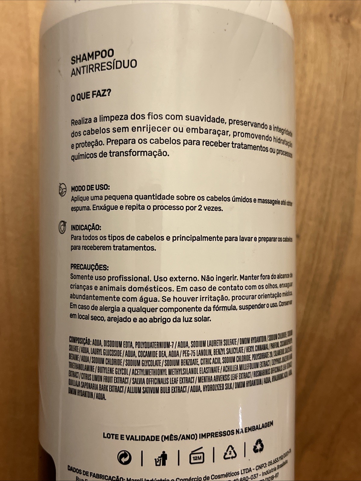 Borabella Nao Chore Mais Anti-Residue SHAMPOO 1L/33.8oz New