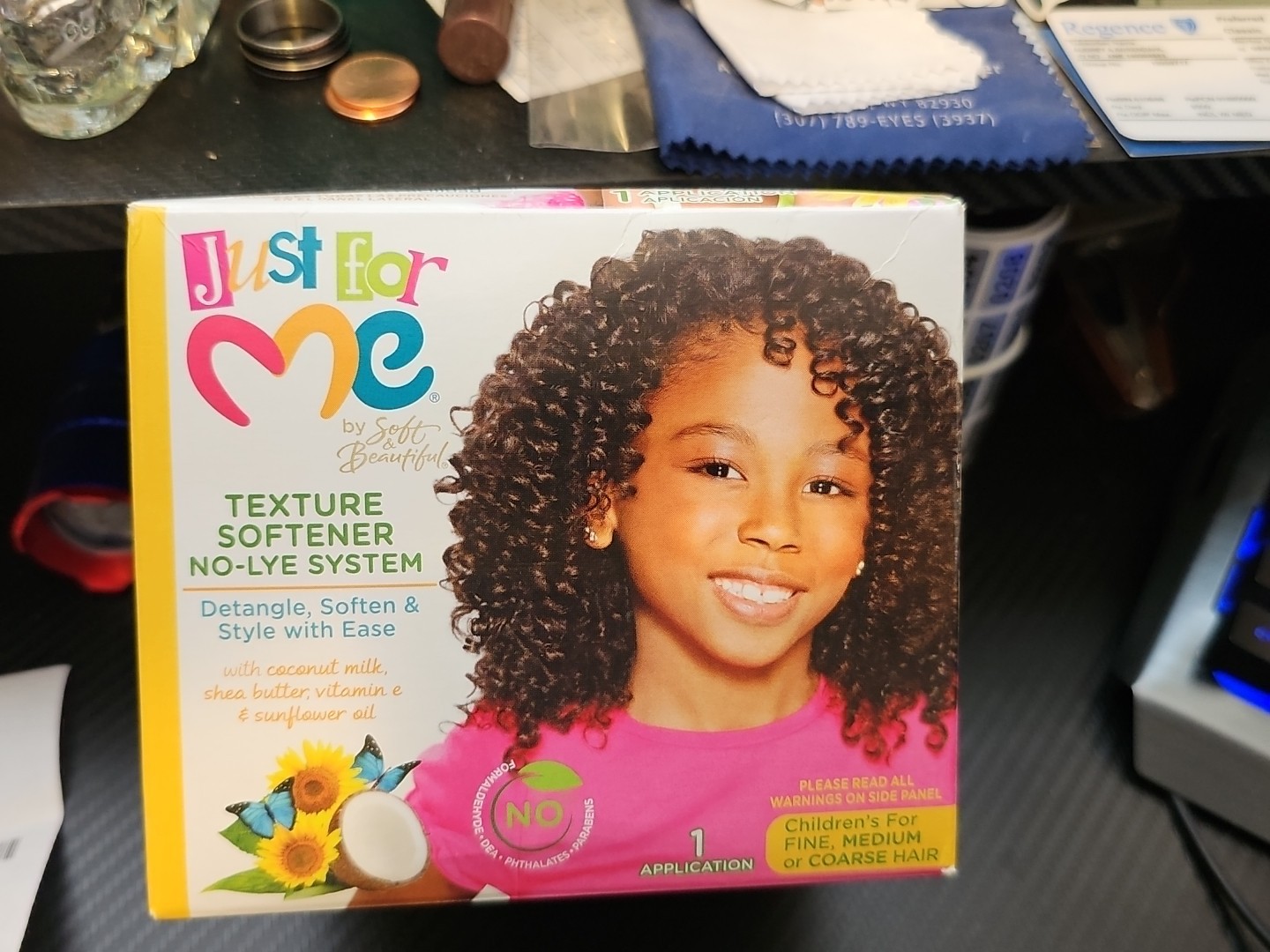 Just For Me Children’s Texture Softener No-Lye System for FINE MEDIUM COARSE
