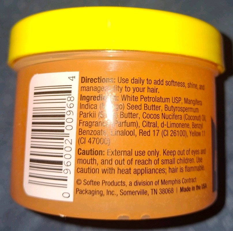 ( Lot 4 ) Softee Enriched w/ Shea Mango Butter Hair & Scalp Treatment 3oz Ea New