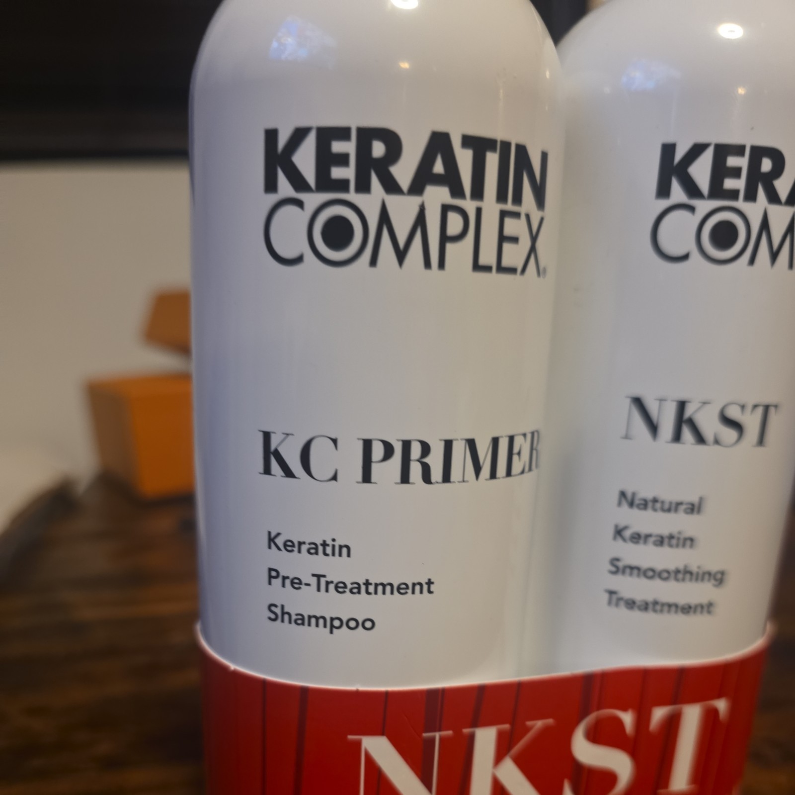 Keratin Complex KC Primer Shampoo + NKST Keratin Smoothing Treatment Set 16 oz