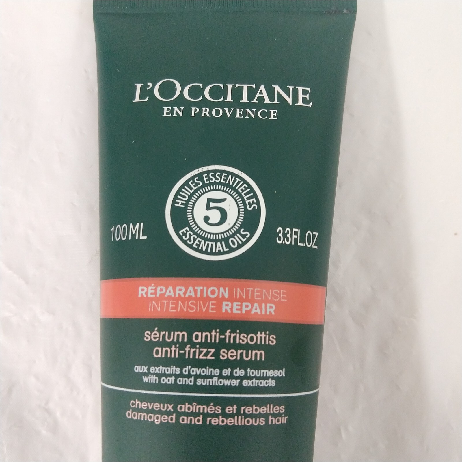 L`Occitane Intensive Repair Anti-Frizz Hair Serum 100 ml/3.3 fl. oz. NEW
