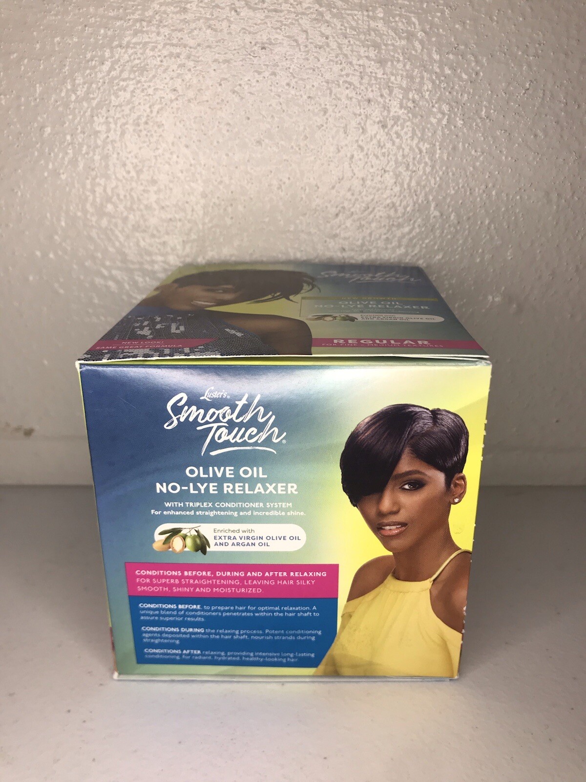 Luster’s Pink Smooth Touch Extra Virgin Olive Oil No-Lye Relaxer High Sheen 853