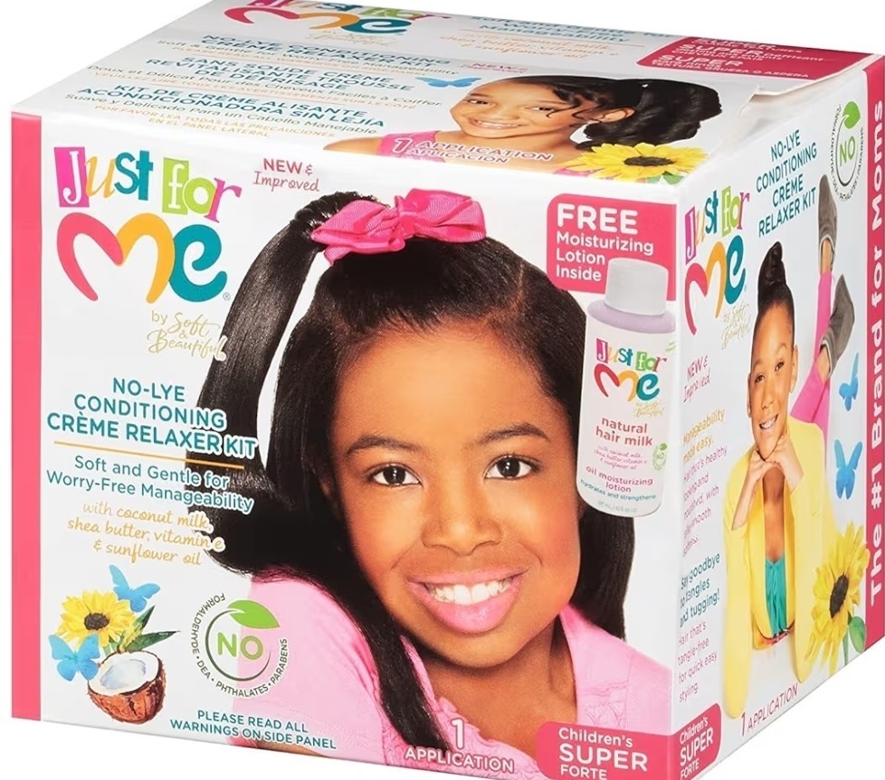 Just For Me! No-Lye Relaxer Kit for Children, Coconut Milk, Shea Butter, 1 Appl…