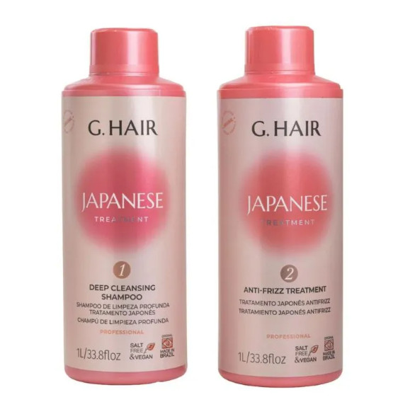 Ghair Japanese Treatment Progressive Brush 2x1L + GHair Btox Japanese Treatmen