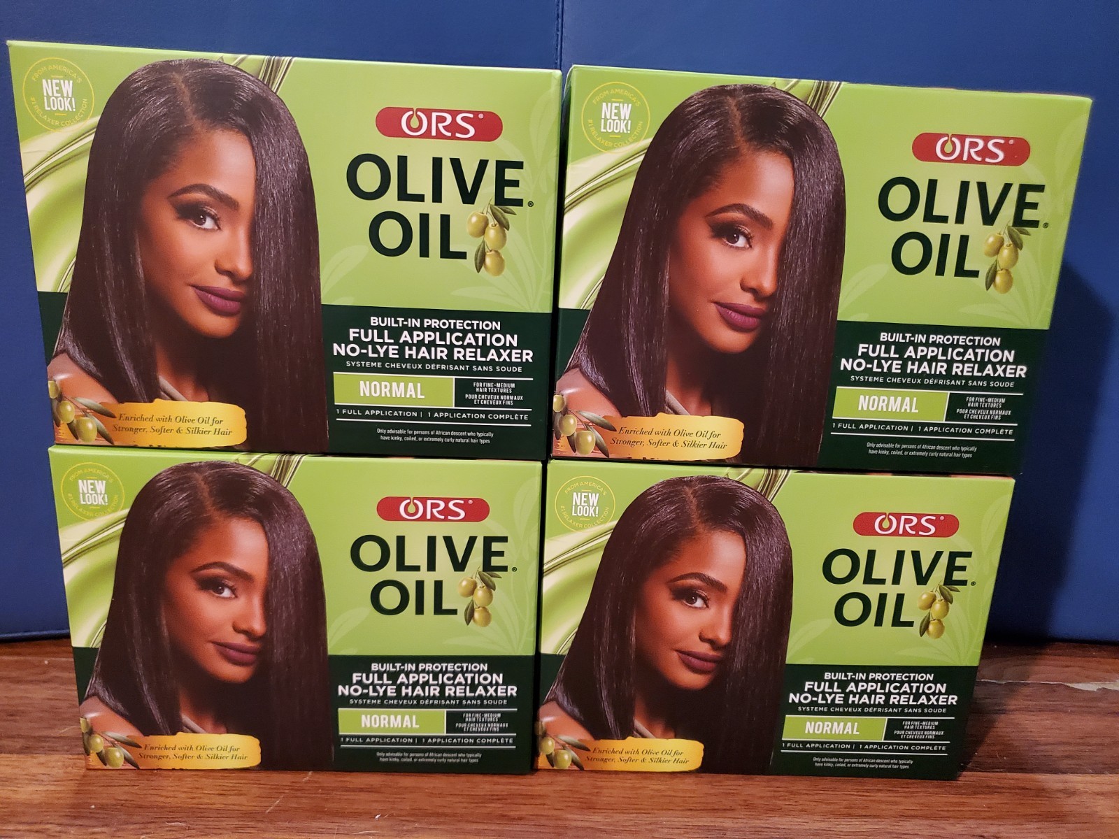 Lot of 4 Ors Full Application No Lye Hair Relaxer Normal 09/2028