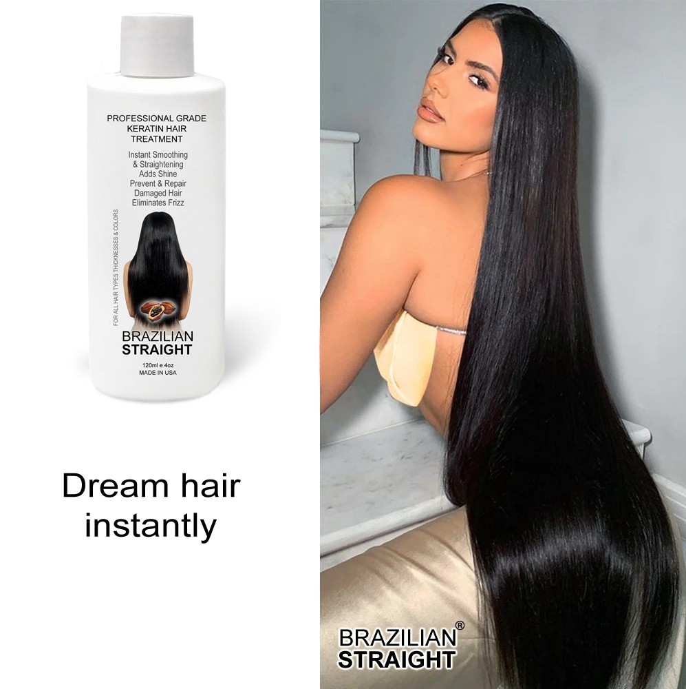 Real BRAZILIAN STRAIGHT Keratin Straightening Treatment Kit Pro Result Keratin