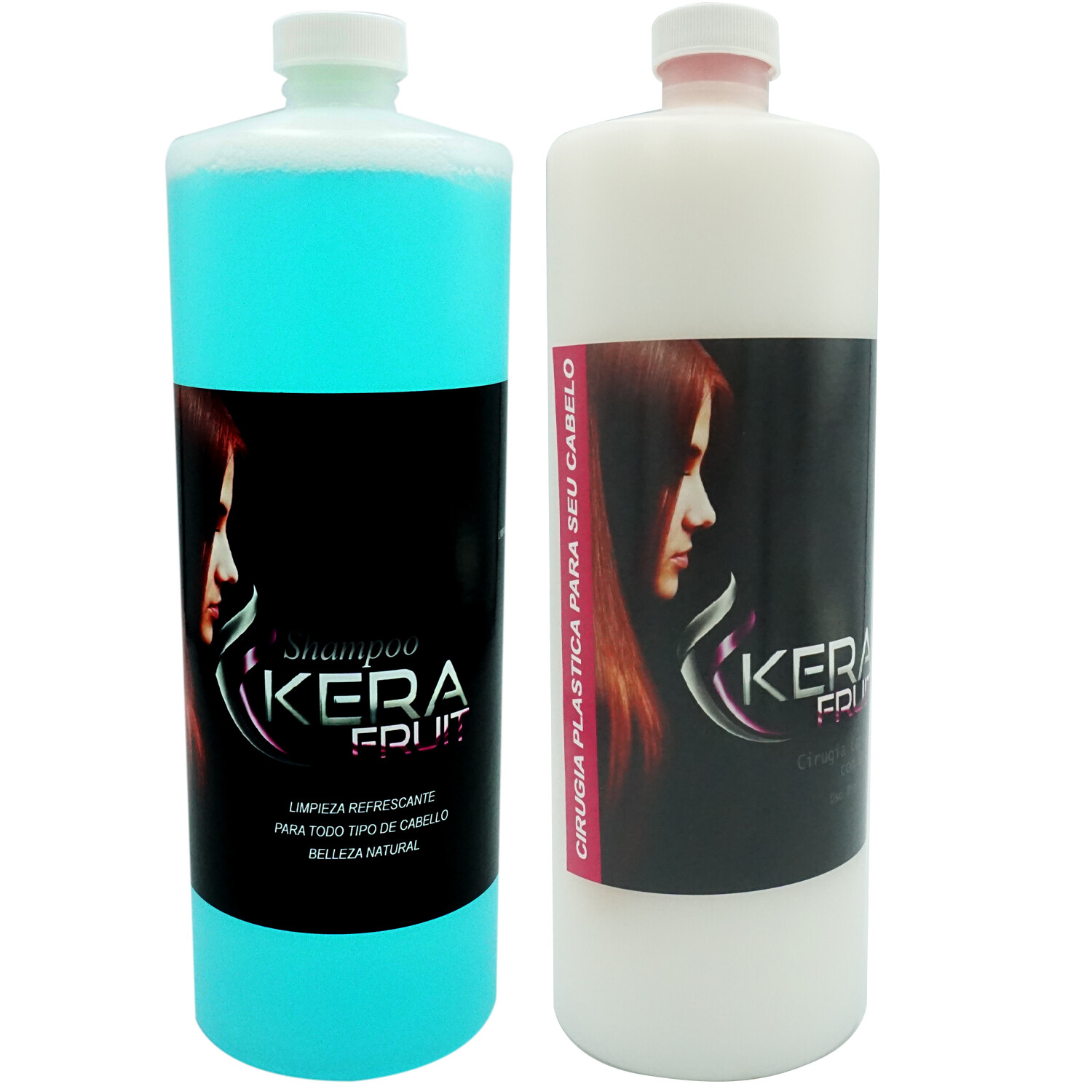 Cirugia Capilar De Argan brasileña profesional 30 oz Kerafruit Original + Shampo