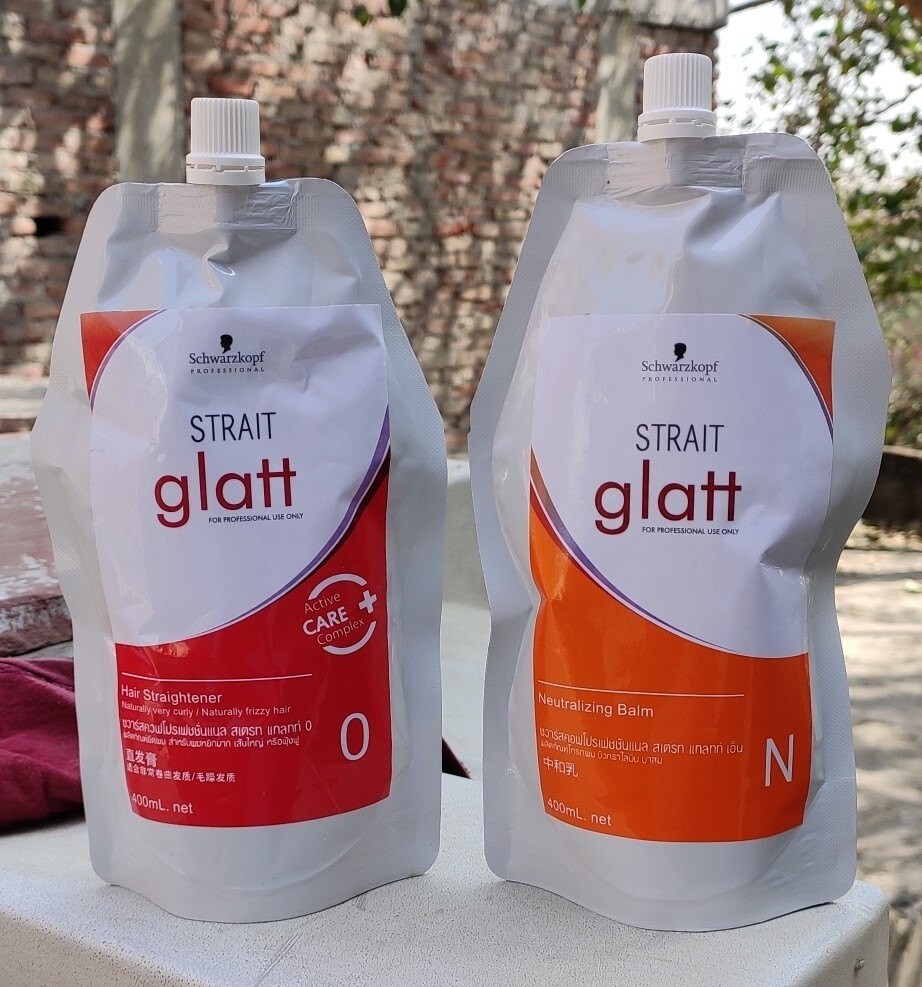 Hair Straightening Cream (0) 400ml And Neutralizer (N) 400ml Unisex