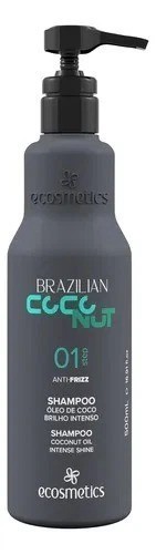 Ecosmetics Brazilian Coconut Anti Frizz Intense Shine Professional Kit 3 Steps