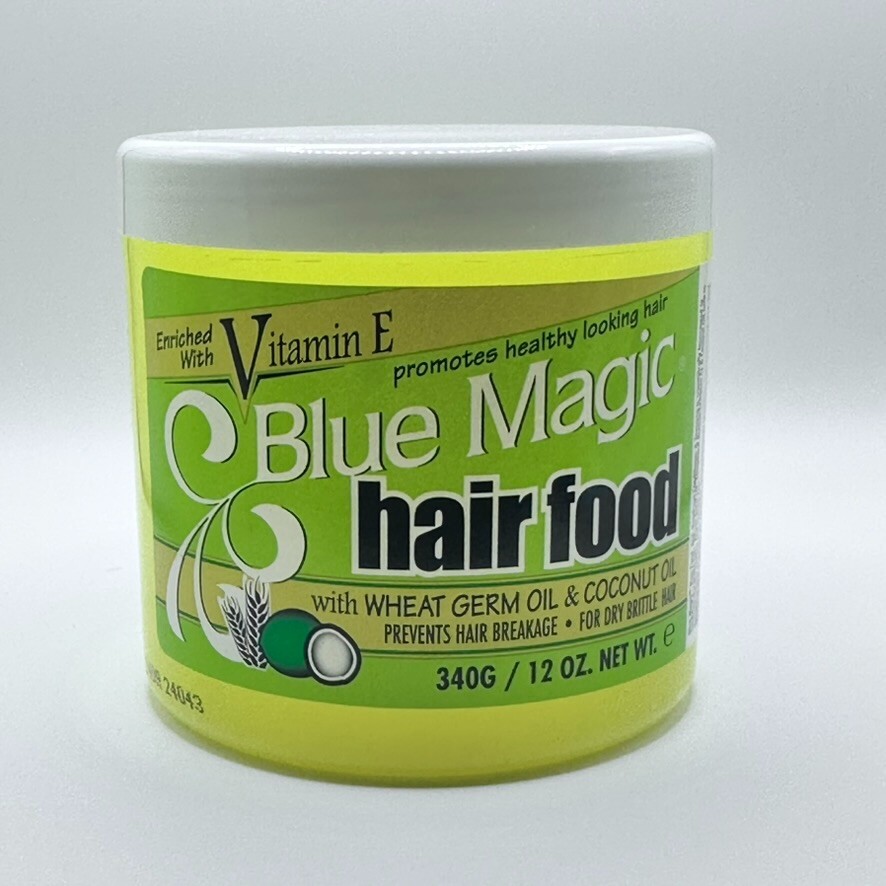 Blue Magic Hair Food With Wheat Germ Oil & Coconut Oil, 12 Ounces