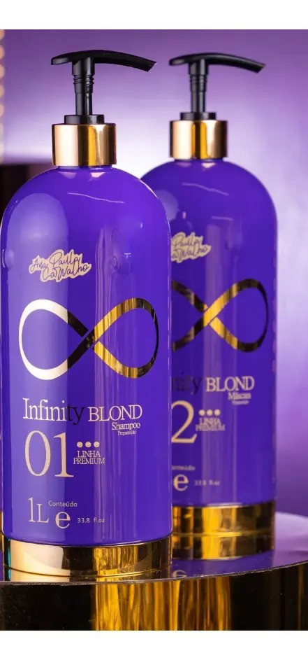 Infinity Blond Progressive Straightening Kit Ana Paula Carvalho / Shampoo + Mask