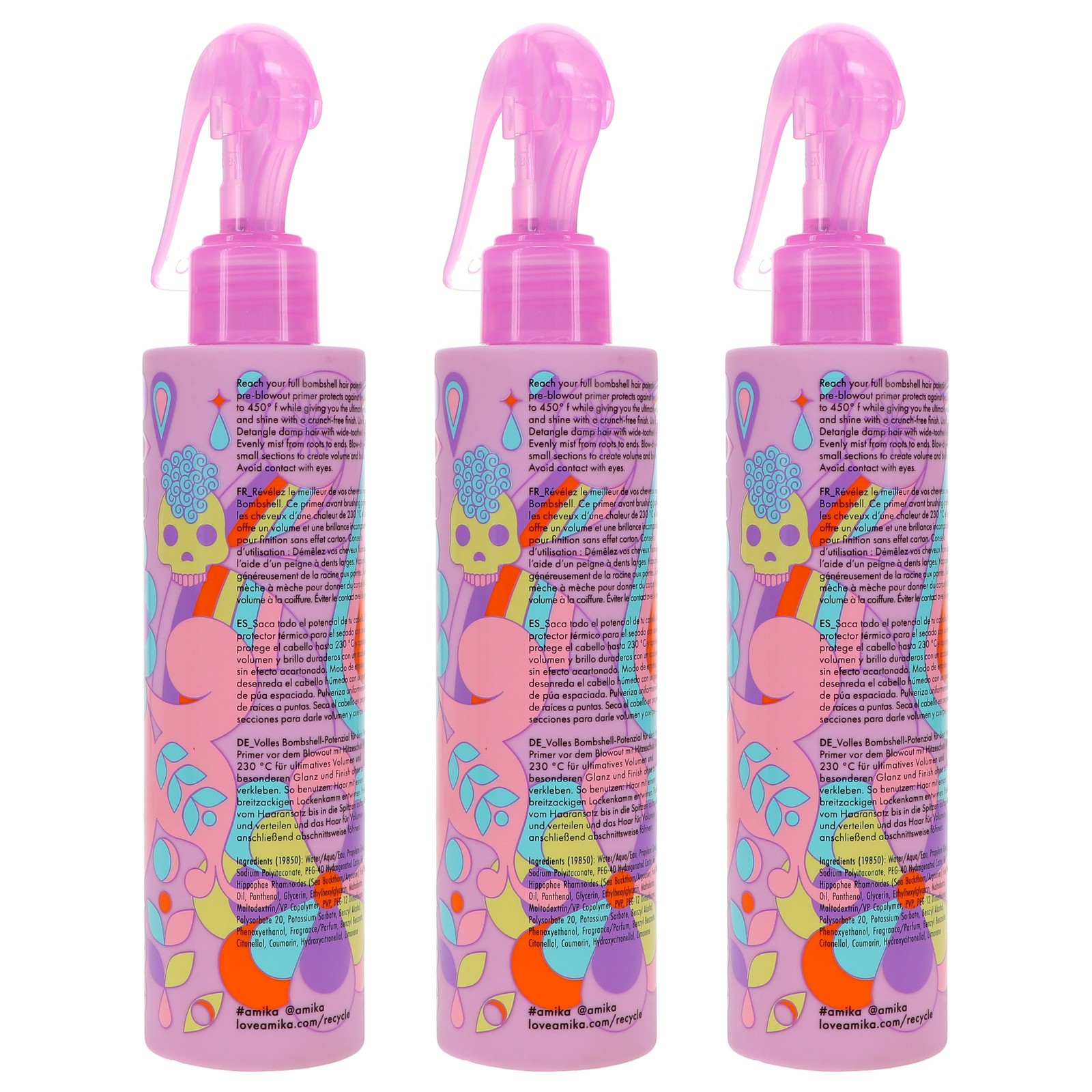 Amika Brooklyn Bombshell Blowout Volume Spray 6.7 oz 3 Pack