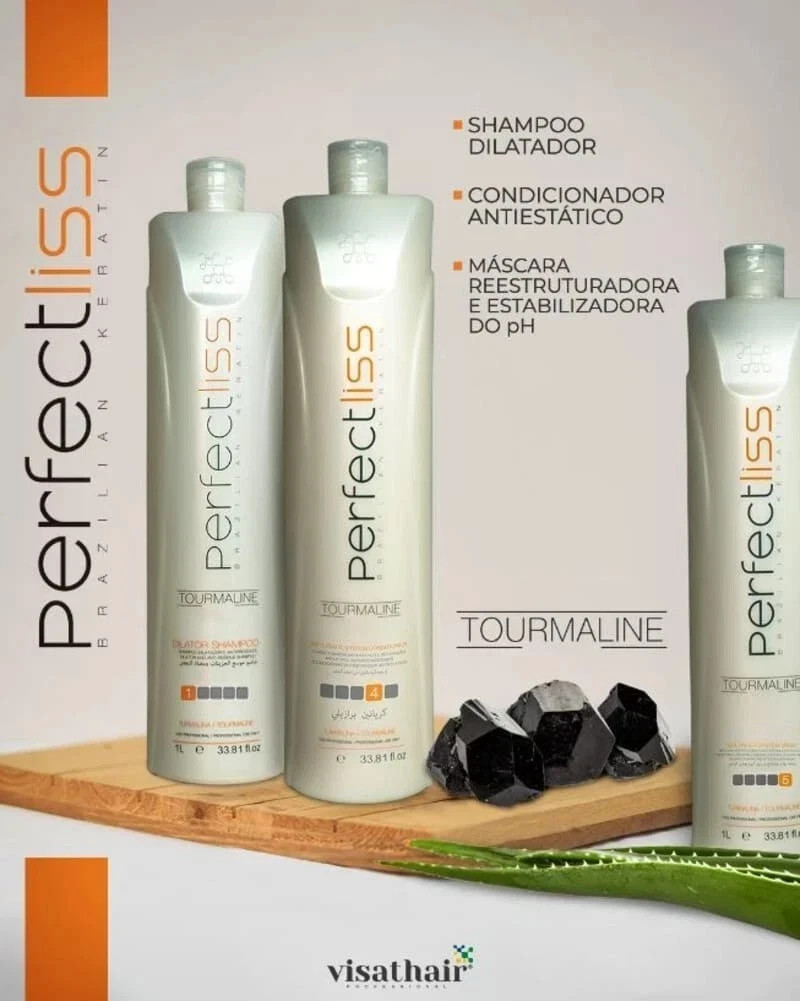 Perfect Liss Turmalina Visat Hair 3x1L Kit – Brazilian Keratin Smoothing System