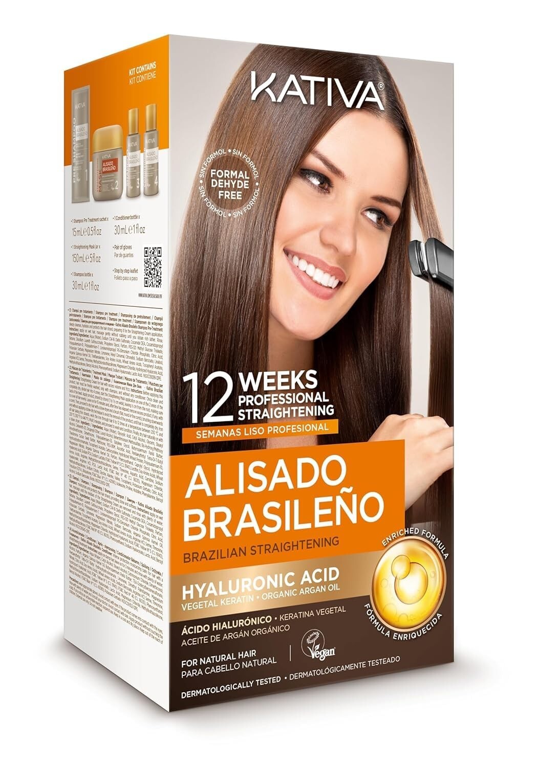 Professional Home Use Brazilian Straightening Treatment with Hydration & Shine