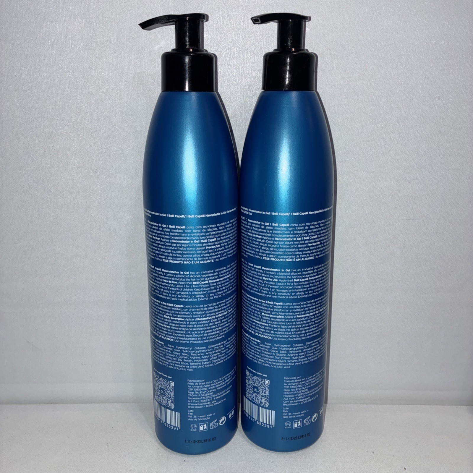 Lot Of 2-Torrano Gel Keratin Hair Treatment, Straightening 16.9fl Oz