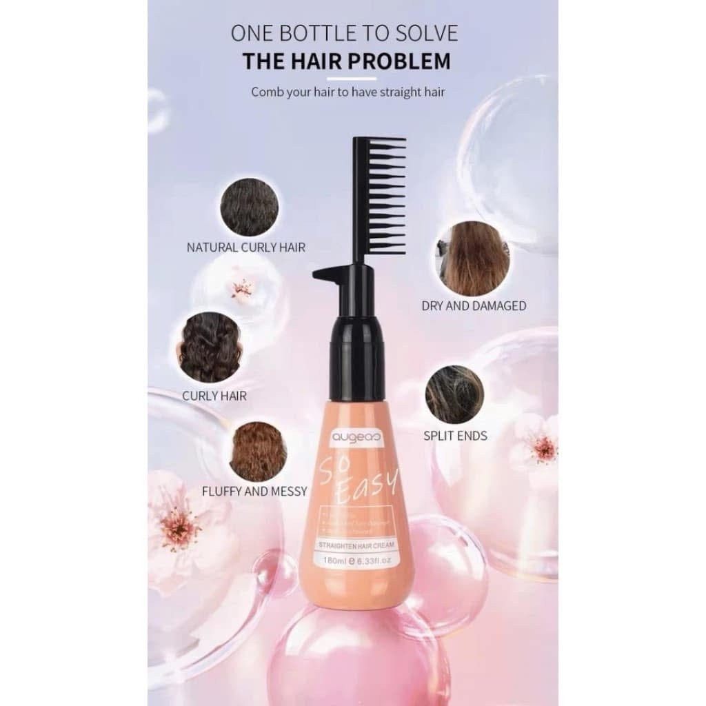 Augeao So Easy Hair Cream Straightening Cream, Easy To Use, Shine & Smooth