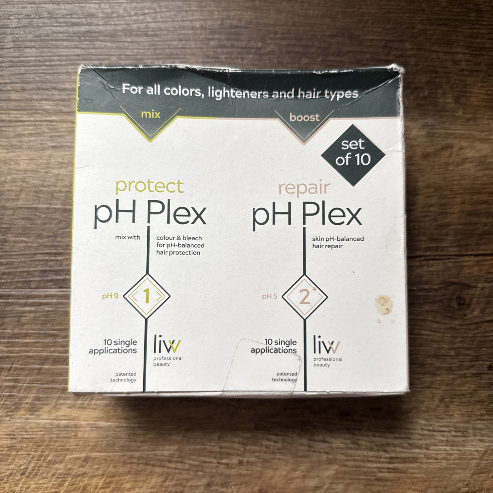 pH Plex Steps 1&2 Protect & Repair Hair Care Treatment – Set of 10