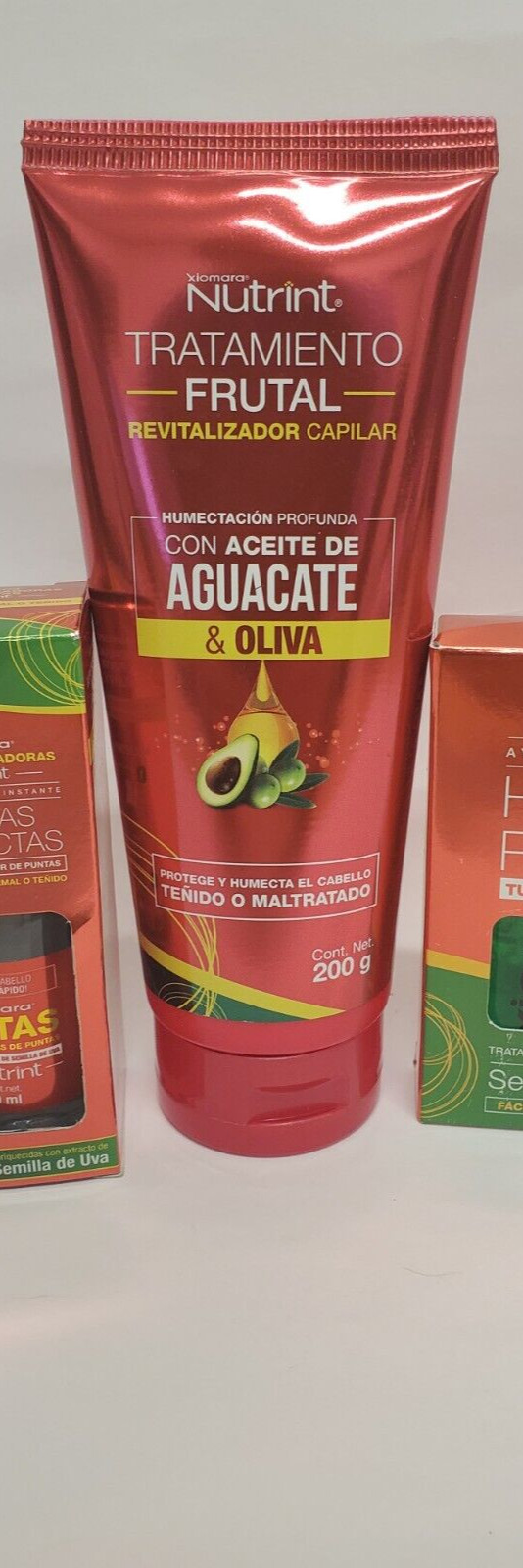 Xiomara Nutrint Kit Hidrata y Restaura Cabello Dañado puntas perfectas Uva(3pck)