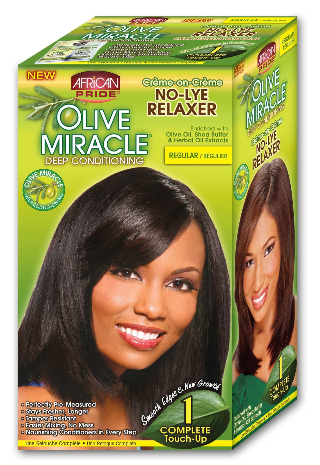 African Pride Olive Miracle Deep Conditioning – 1 touch-up – Regular