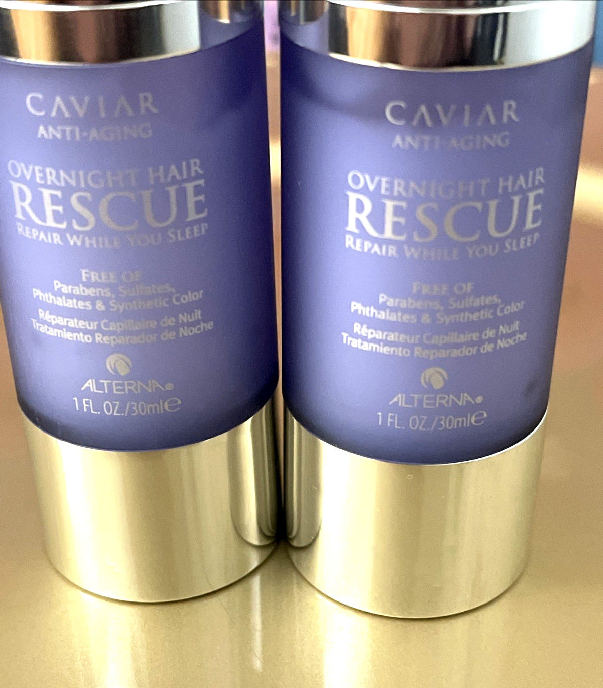 Caviar Anti Aging Overnight Hair Rescue by Alterna 1 fl. oz X2