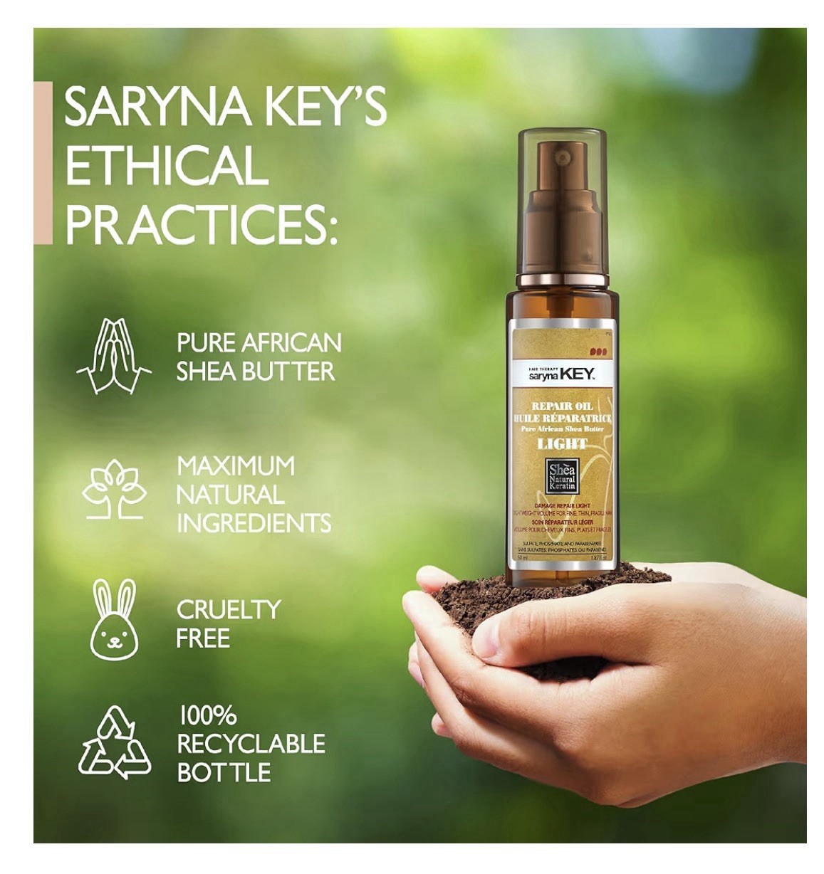 Saryna Key Pure African Shea Oil For Damage Repair 110ml / 3.74 fl.oz