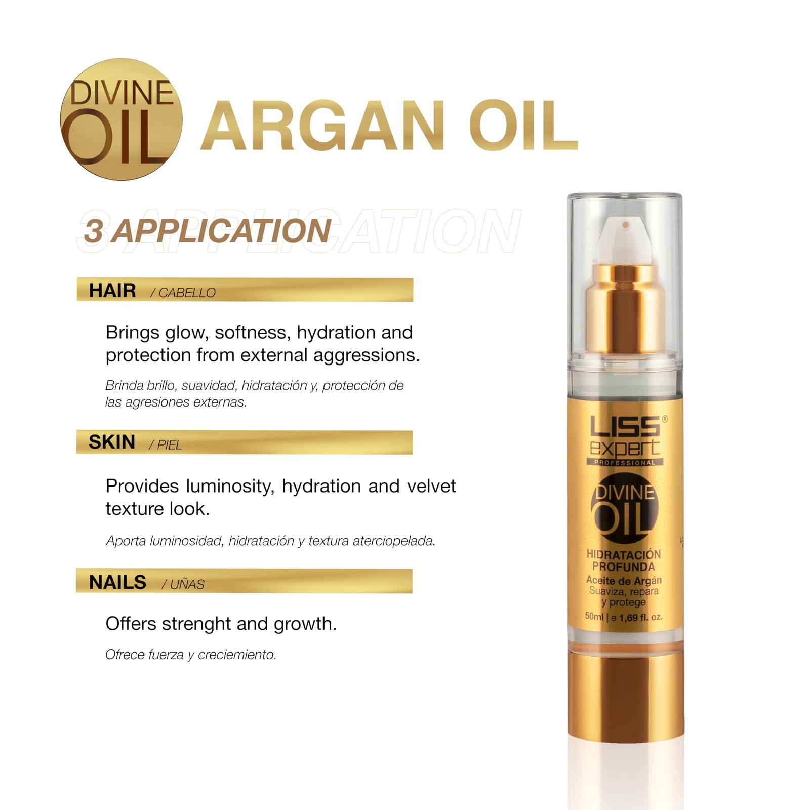 Liss Expert Stem Cells Express 8.45oz + Divine Oil 1.69oz Organic Smoothing
