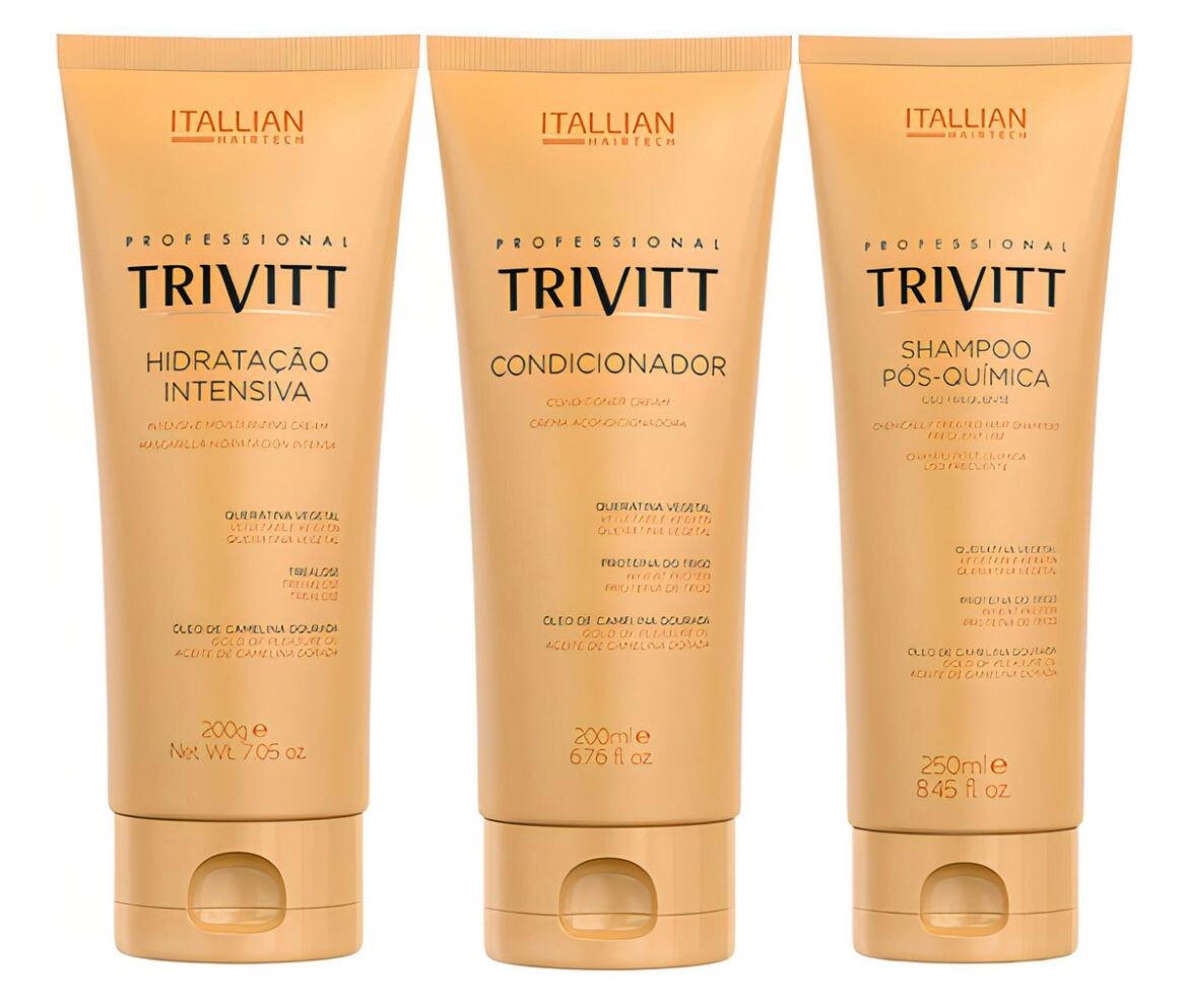 Trivitt – 3x Hair Care Shampoo 250mL, Conditioner 200mL and Leave-In cream 200g