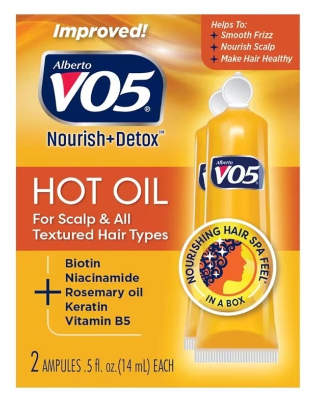 (2 PACK) Vo5 Hot Oil Nourish & Detox Treatment 2 Count 0.5 Ounce