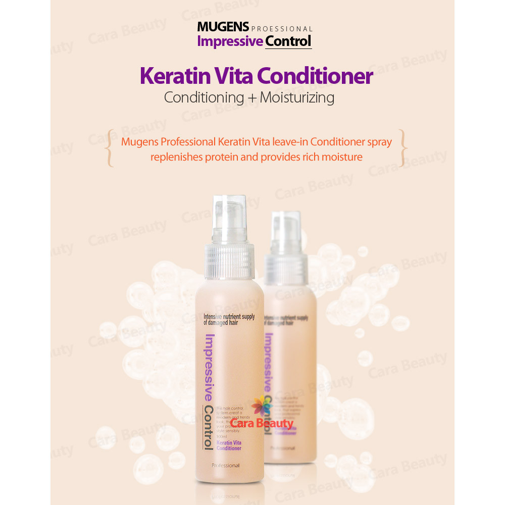 4 Pack MUGENS Professional Keratin Vita Conditioner 100ml / Leave-In Hair Spray