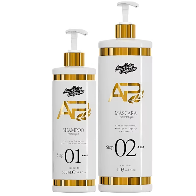 Liso Lambido Progressive Straightening Kit Ana Paula Carvalho / Shampoo + Mask