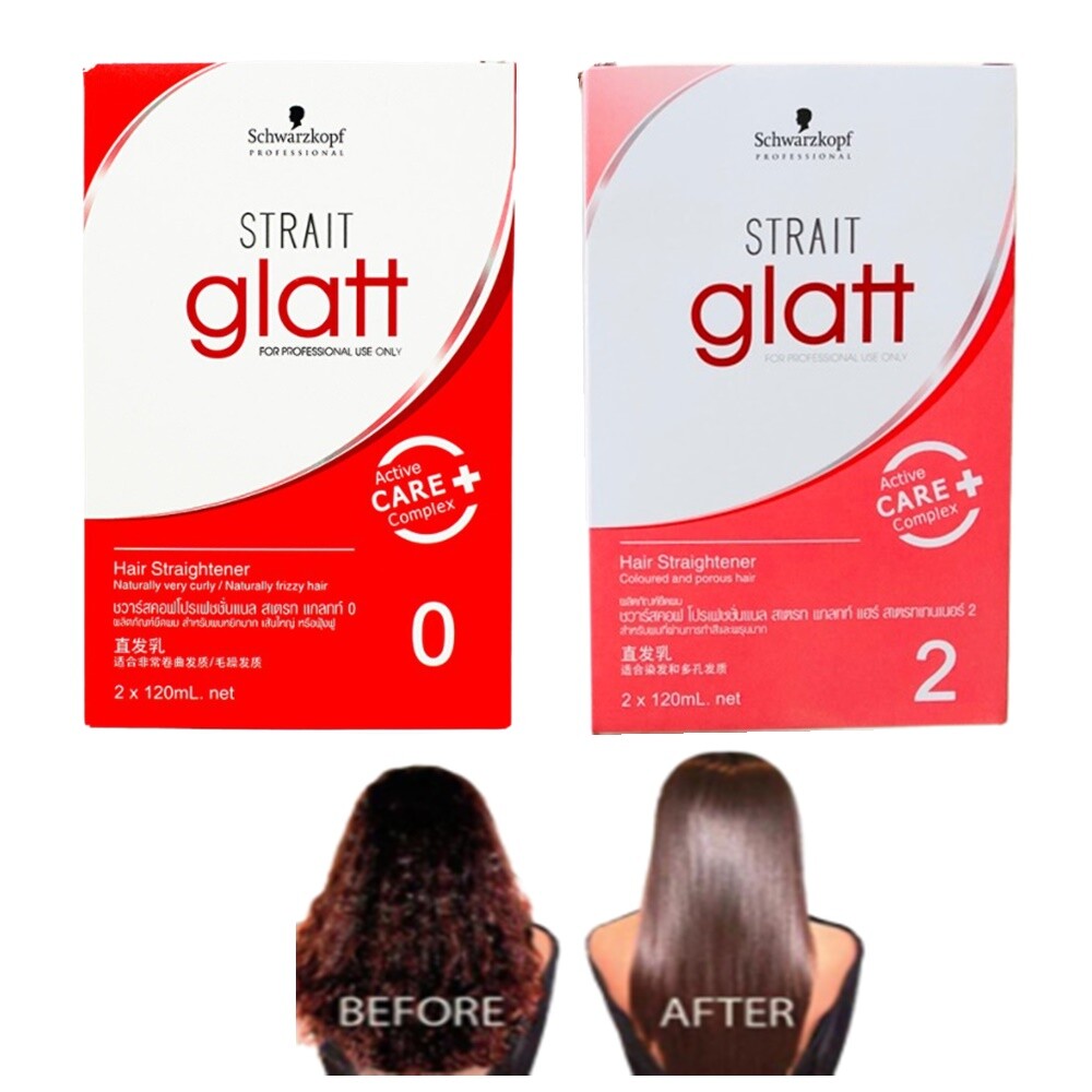 Schwarzkopf Glatt Hair Straightener Professional Curly Frizzy Porous Coloured