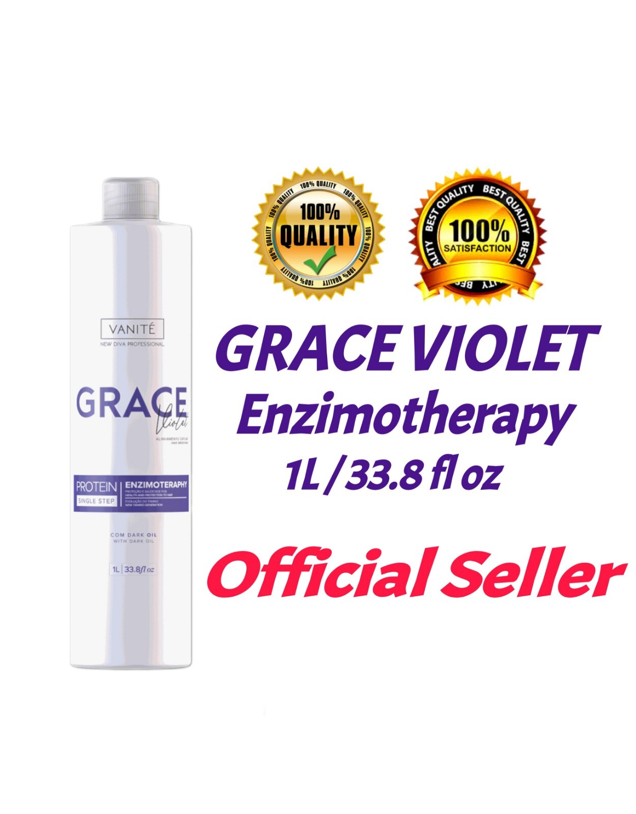 Vanité Grace Violet|Protein Enzymotherapy-Professional Hair Treatment 1 Liter