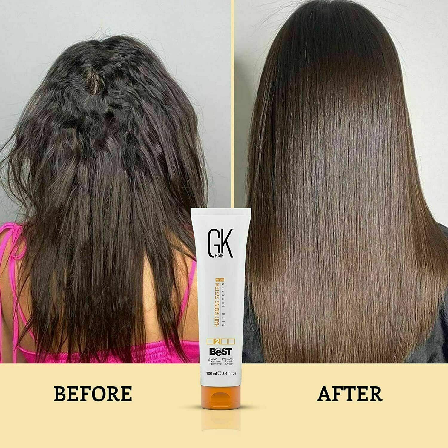GK HAIR The Best Smoothing Keratin Hair Treatment & Organic Argan Oil Hair Serum