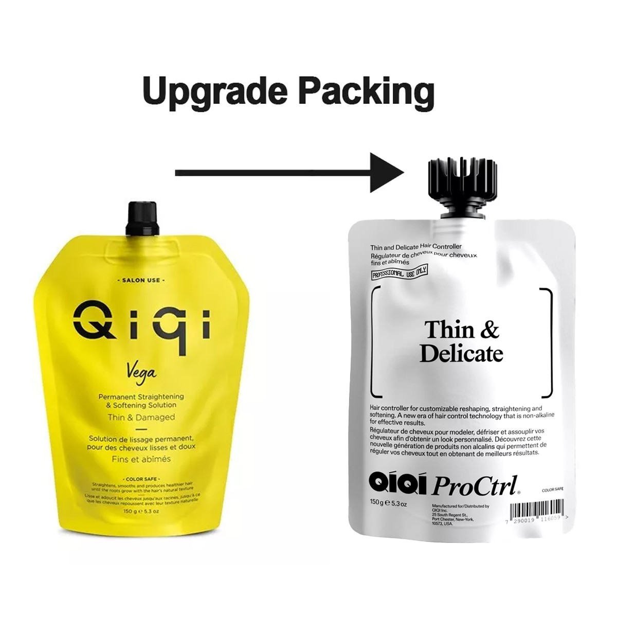 1X Qiqi Vega Permanent Hair Straightening Thin Damaged 150g — AD