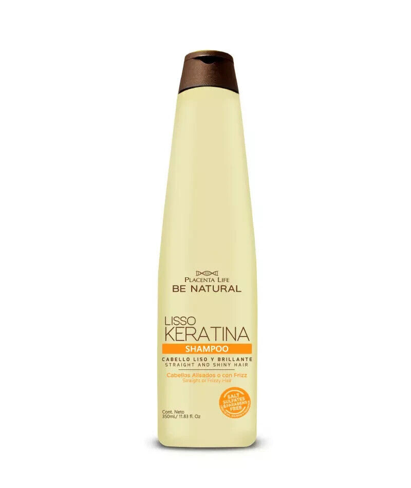 Placenta Life Lisso Keratina Set Includes Thermoprotector,Shampoo & Conditioner