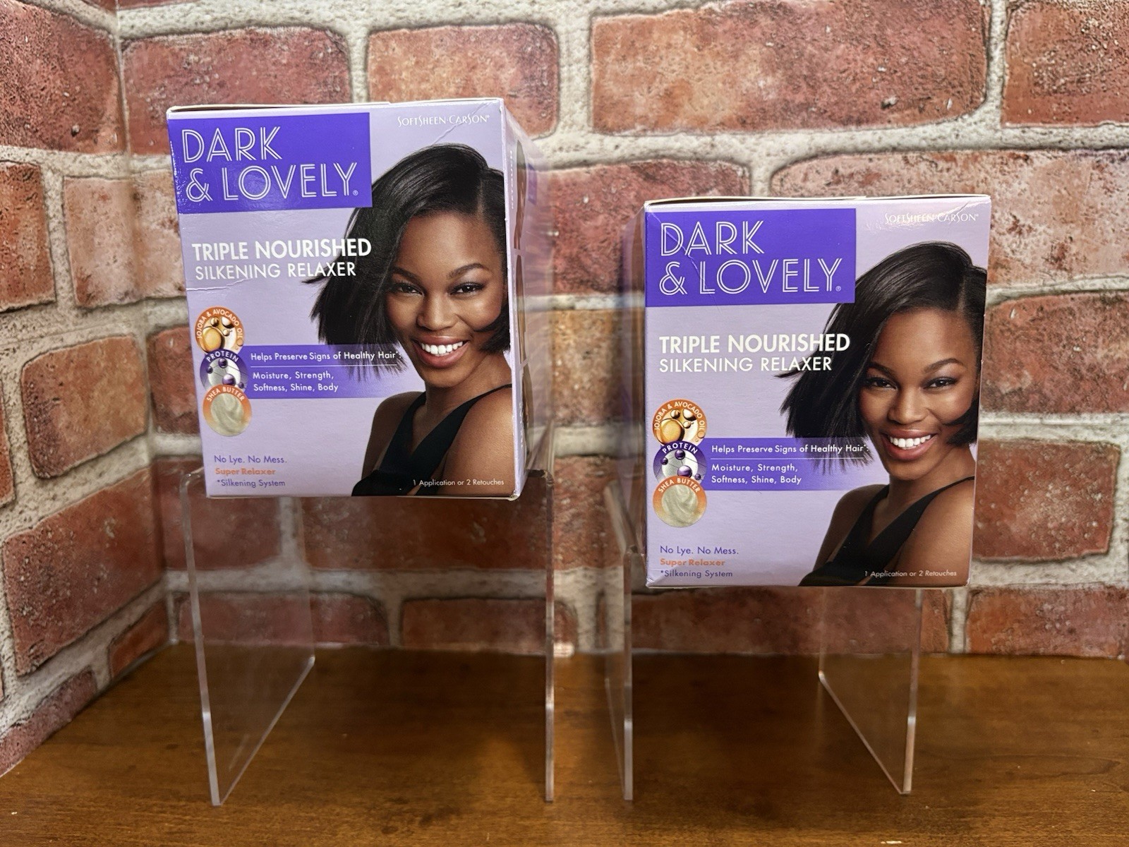 SoftSheen-Carson Dark & Lovely Triple Nourished Silkening Super Relaxer 2 Boxes