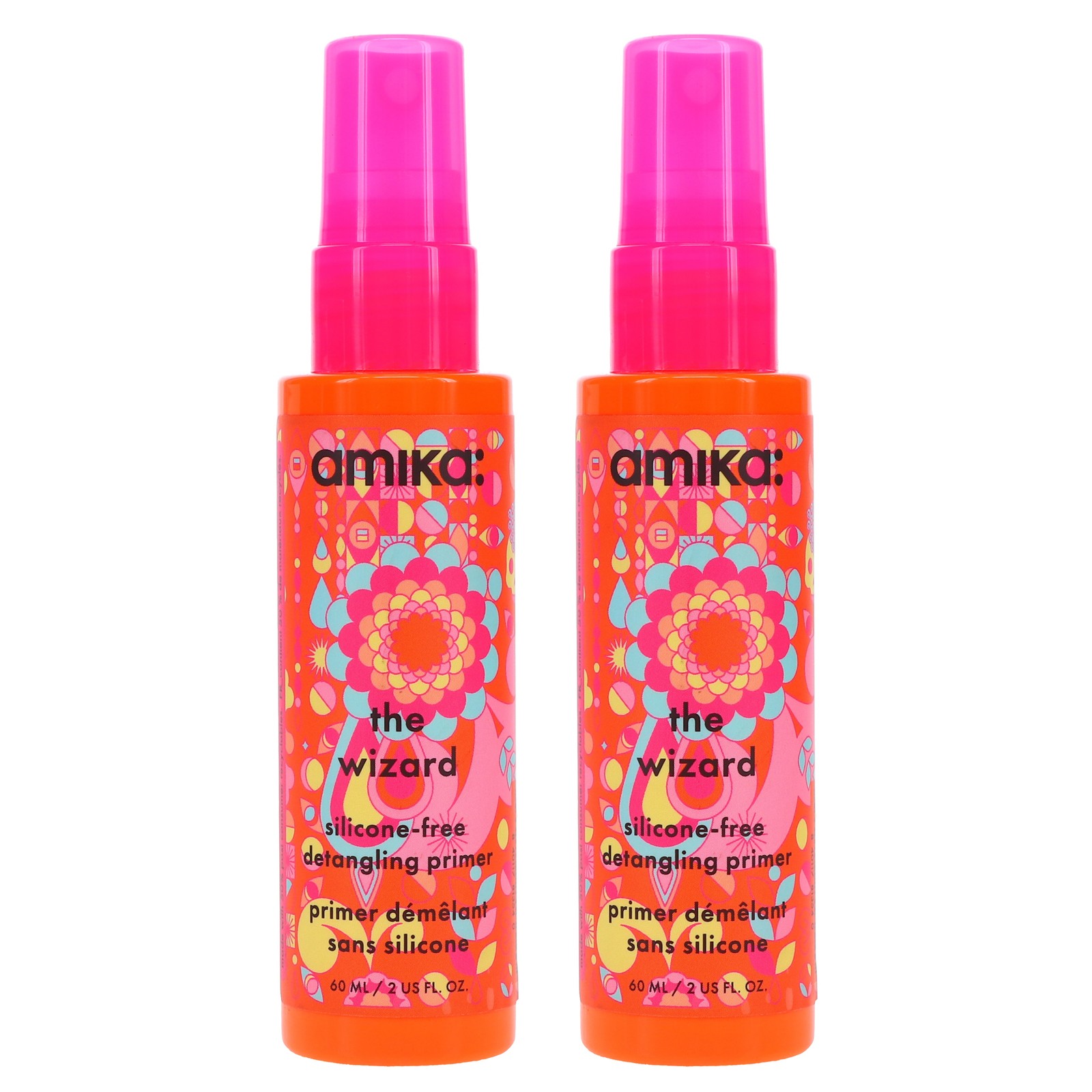 Amika The Wizard Silicone-Free Detangling Primer 2 oz 2 Pack