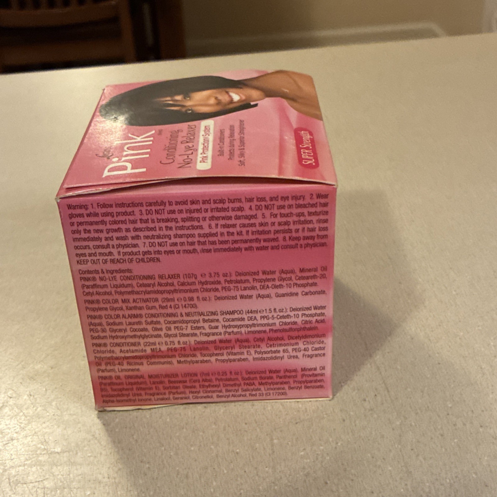 Luster’s Pink Protection System No-Lye Relaxer Super Strength 3.75 oz