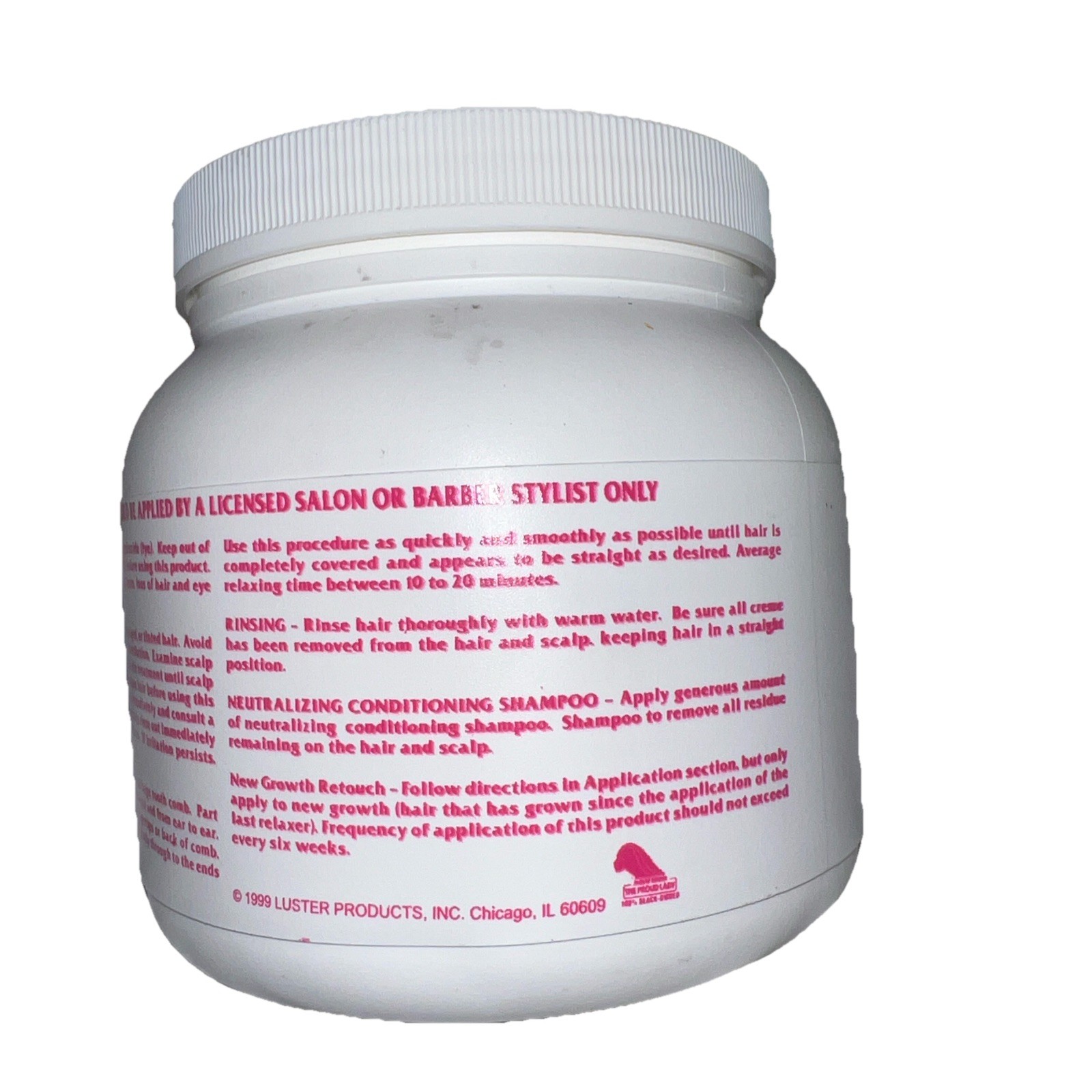 (1) NEW Luster’s PCJ – Creme Relaxer (Pressing Comb in the Jar No.1) – 32 oz