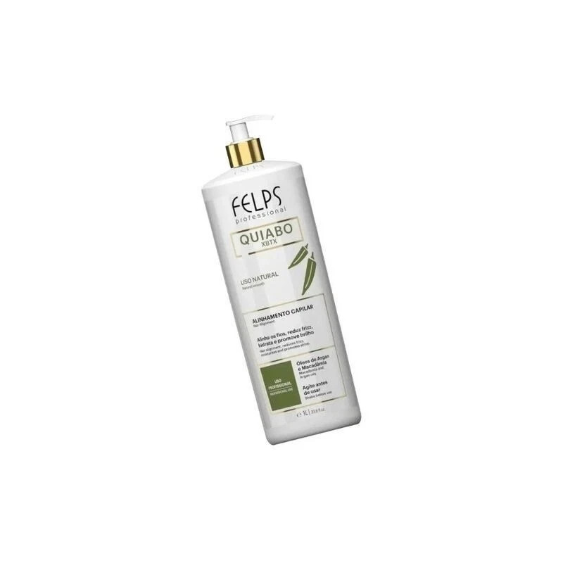 Felps Okra Quiabo Brazilian Keratin Hair Straightening Treatment 1L