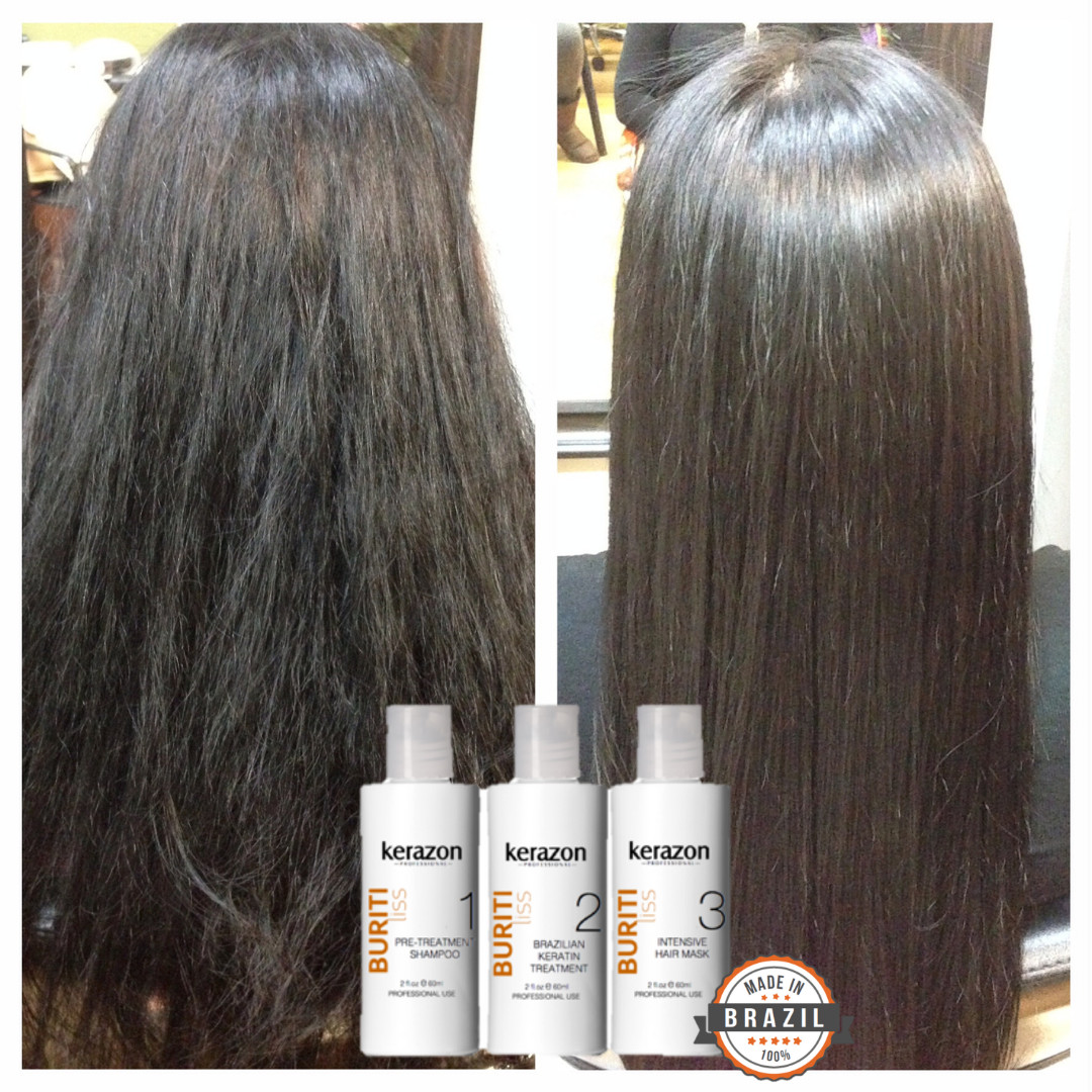 Brazilian Keratin Treatment Complex Blowout Vegan 6oz/180ml Kit by KERAZON