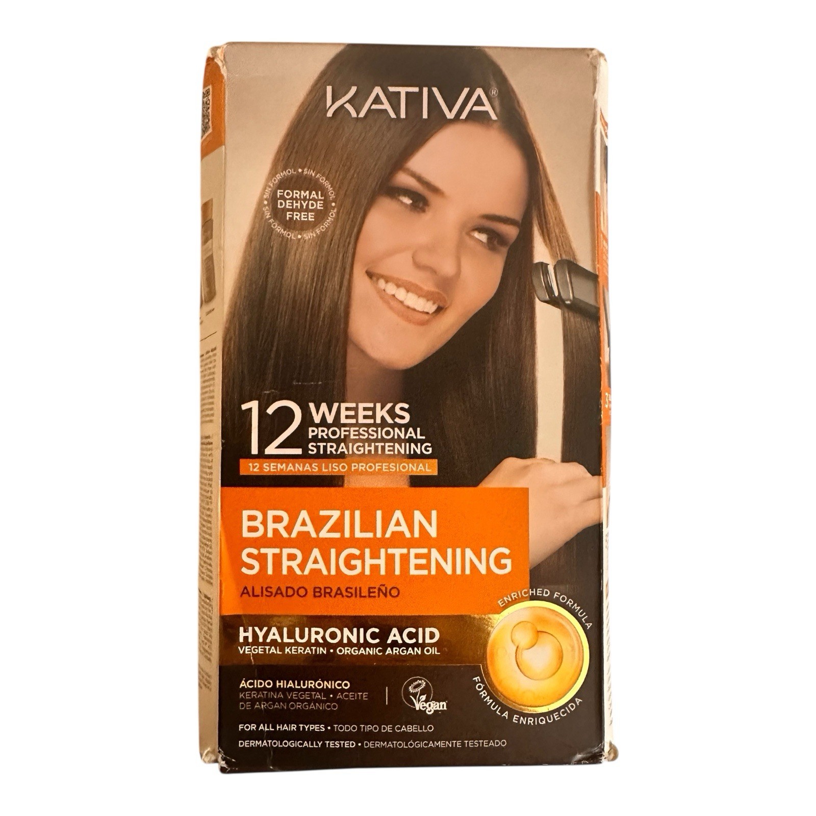 12 WEEKS Kativa Brazilian Straightening Alisado Brasileño Kit New in Box