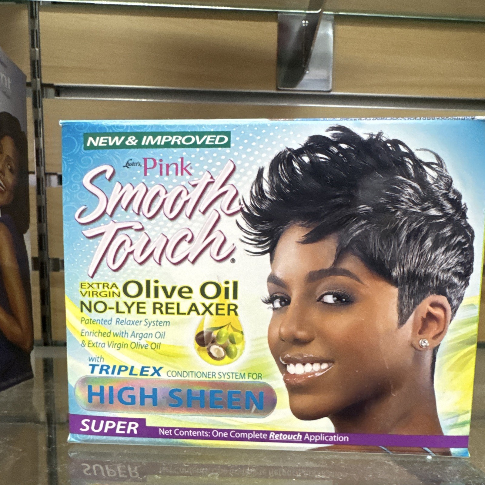 Luster’s Pink Smooth Touch No-Lye Relaxer Argan & Olive Oil High Sheen