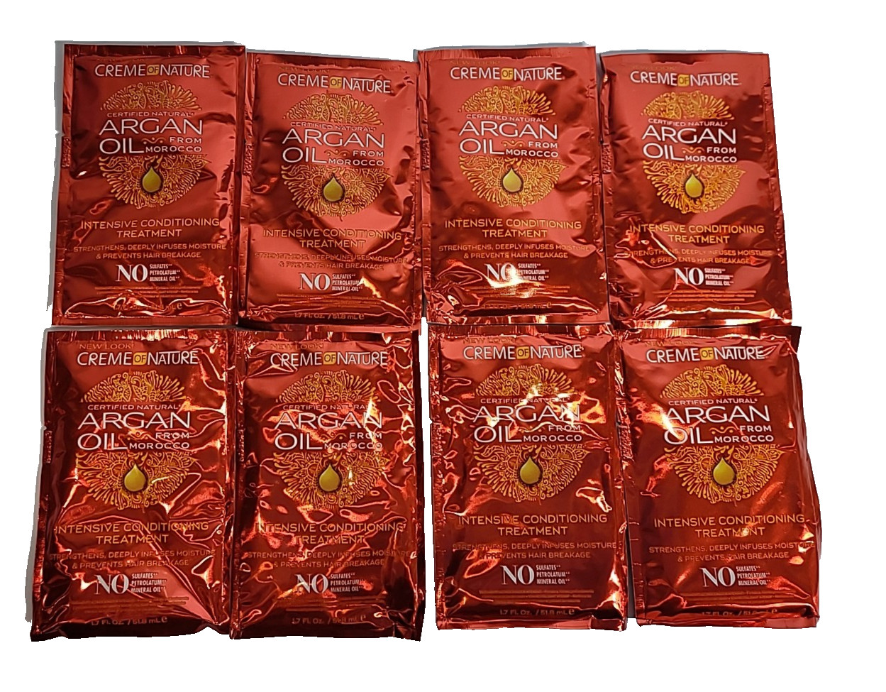 PACK OF 8 Creme Of Nature Packettes Argan Oil Treatment, 1.75 Oz